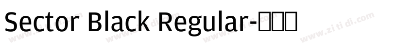 Sector Black Regular字体转换